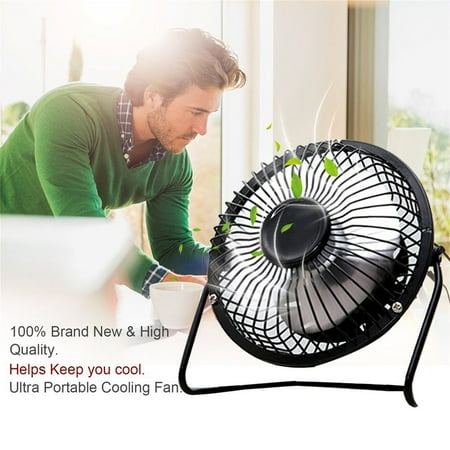 Mini Office Desk Cooling Fan Portable Silent USB Cooler For Laptop Computer PC